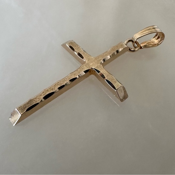 14k Solid Gold Cross - Picture 8 of 15